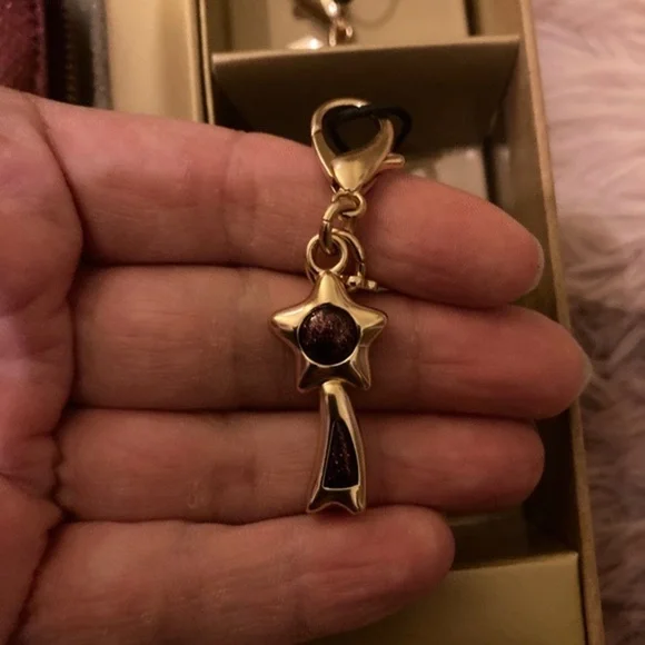 Coach Black Cherry Gift Set with Wristlet and two charms NWT - Picture 7 of 7